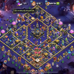 🌟BEAUTIFUL TH 17 FULL MAX🌟| READY FOR TH 18 | 10 EPIC EQUIPMENT MAX | 3X RARE SCNERY | FULL MAGIC ITEMS | XP 249 - Image 2