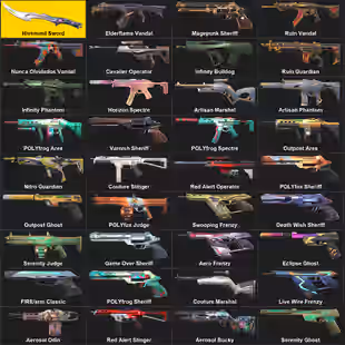 EU 4 KNIVES 87 SKINS 13K VP spent Elderflame Vandal Magepunk Sheriff Elderflame Vandal Magepu... ! MKG03260 - Image 2