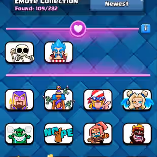 🔥KT15 XP56🔥 | 34 MAX 10 ELITE | 19 EVOLOTIONS | 109 EMOTES | 10150 TROPHY | 10 TOWER SKIN | INSTANT DELIVERY - Image 2