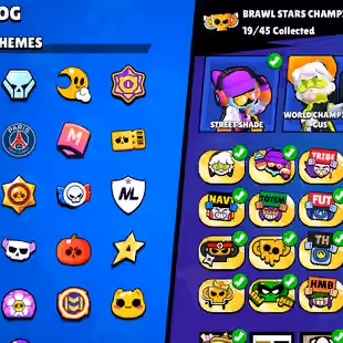 | 147 EPIC SKINS | MATCHERINO & 35 RANK PIN | SOLAR FAME 3| 87000 CUPS | 93 BRAWLERS | 372 SKINS | INSTANT DELIVERY - Image 28