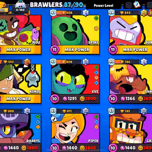 💎TROPHIES 72582 💎 RARE FANGAURD [] BRAWLERS  87 [] MAX BR  40 [] HYPER  24 [] SKINS  179 - Image 6