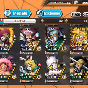 BR610-IOS-Android-Hyber 50-5 Ex(Gear 5 v2-Kizaru-Garp-Roger v2-Kaido-Akainu-Shank v4-Shank v3-Shank-Yamato)-Vip Medal - Image 54