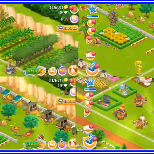 !!LEVEL 99!! 1800 BARN!! 1850 SILO!! EXTREMELY DECORATIONS!! PERFECT FOR COLLECTION!! 3 MILLIONS COINS!! TOWN HALL 12 - Image 4
