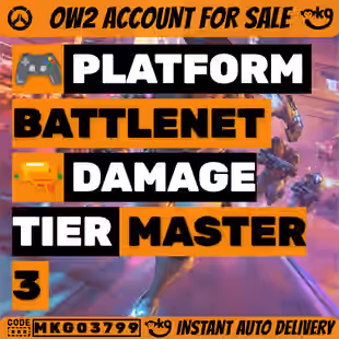 Overwatch 2 Master 3 DPS NAME CHANGE AVAILABLE Phone verified Full Access ! MKG03799