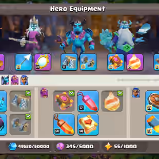 ❗[ TH-17 NEAR MAX ]❗SB-FB [MAX] | GG-MM [23] | HEROS: 100-100-52-75-50 || WALLS MAX || NEAR MAX DEF - TROOPS | BEST DEAL - Image 5