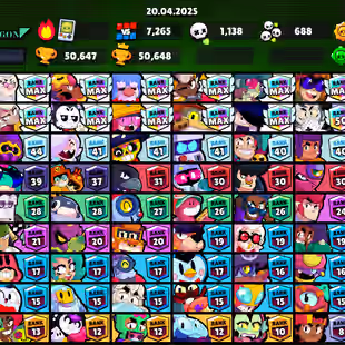 🌟189 SKINS🌟50.600 TROPHY | 88 BRAWLERS | 21 MAX | 11 HYPERCHARGED | INSTANT DELIVERY | FULL ACCESS - Image 3