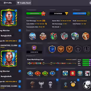 27.5B COINS ACCOUNT | Level 474 | CCP 81 | 20 Legendary Cues | 8 Special Cues MAX | 60+ Event Rings | Fresh Account - Image 1