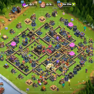 STACKED LEGEND RANKED TH 17 MAX 💎 28 EQUIPMENT MAX 💎 20k GEMS  | 36k LEGEND CUPS | 2k MEDALS | HERO MAX | SKINS - Image 1