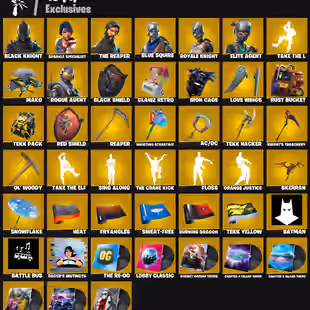 34 Skins | Black Knight | Sparkle Specialist | The Reaper | Blue Squire | Email Changeable (EC) | Original Email (OGE) - Image 1