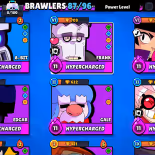 RARE 🔥 45K TROPHY 🔥 [27 MAX (21 HYPER)]!! 156-SKINS!! 87!89 BRAWLERS!! 163-GEMS!! DELIVERY INSTANTLY - Image 4