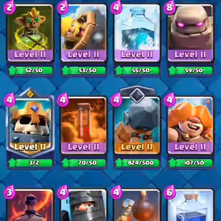 ❗[ 44X MAX CARDS - 13X EVULOSION ]❗ 7X ELITE CARDS || TROPHY: 11500 || KT: 15 || 68X EMOTES || LEVEL 54 - Image 4