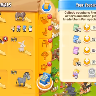 💥 LEVEL 80 💥 DIAMONDS 600 [] BARN 4000 [] SILO 1000 [] SO MANY VOUCHERS [] COINS 4 MILLION  [] MAINLAND UNLOCKED - Image 4