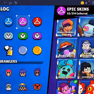 🌟 220 SKINS🌟74.950 TROPHY | 95 BRAWLERS | 22 HYPERCHARGED | 31 MAXED BRAWLERS | CHAINSAW BUSTER | LOADED RICO | CORSA - Image 39