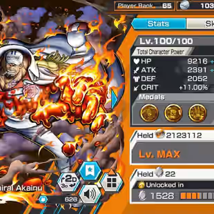 BR547-IOS-Android-Hyber 64-11 Ex(Kuzan-Lucci-Shank v4-Akainu-Roger-Kaido v2-Zoro-Kaido v3-White Beard)-Vip Medal-SP 162 - Image 7