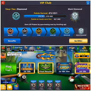 541 LEVEL ACCOUNT | 8.7B Coins | CCP 86 | Huge Cues Collection | 50+ Event Rings | VIP Diamond | Fresh Account - Image 6