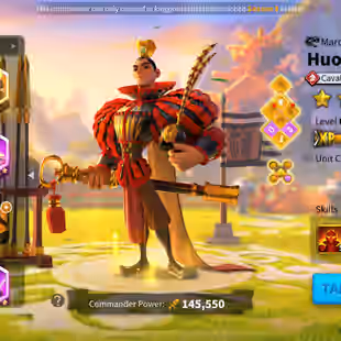 Max 19  Commanders - 26  Passports  - 310 gold head - 104k Gems - 2 skin house - Image 7