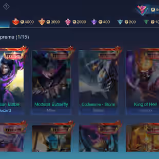 HYPER BASED PREMIUM ACCOUNT|| LEVEL 79 || EXALTED V || LEGEND 1|| GRAND 5|| EXQUISITE 7|| SKINS 303|| HEROS 121||ALL MAX - Image 3
