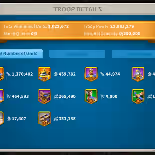 69M POW - Vip 15 - 915K Kill Points - 3M Troop - 12B RSS - Skin House Phoenix Perch - Max Bai Qi - Ragnar - William - Li - Image 2