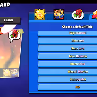 |BLUE / RED KING FRANK| MATCHERINO PIN| 2 PRESTIGE|METEORIC FAME| 92600 CUPS | 94 BRAWLERS |364 SKINS - Image 5