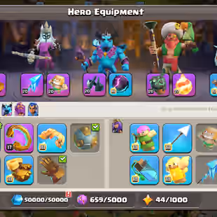 TH 17 FULL MAX NOTHING LEFT CLASH OF DRAGON SCENERY | 5X HERO MAX | HIGH XP-288 | 12K GEMS | 1116 MEDEL | 5434 WARSTA - Image 13