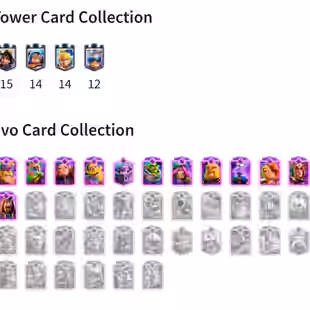 🔥KT15 XP58🔥 | 79 MAX 17 ELITE | 12 EVOLOTION | 15000 TROPHY | 126 EMOTE | 9 TOWER SKIN | 1619 GEMS | INSTANT DELIVERY - Image 2