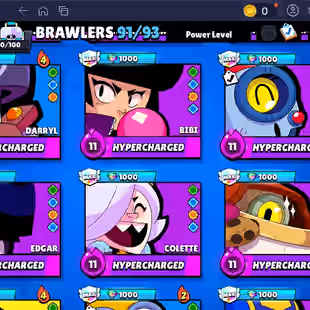 🌟11.11 PIN🌟FREE CHANGE NAME | 217 SKINS | 73.000 TROPHY | 91 BRAWLERS | 16 MAX | 13 HYPERCHARGED - Image 8