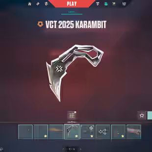 (Eu Turkey) Total 53 Skins | 4190 Free VP | VCT 2025 Karambit - Champions 2025 Bundle | Gold Rank-75 Level | Full Access - Image 1