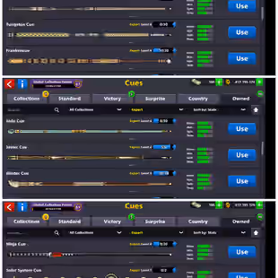 8BP Old Account | Lvl 243 | 298 Serial Unique | 400M Coins | 100 Cash | 12/20 Legendary | 3 Max Cues | 49 scratch | 191 - Image 3