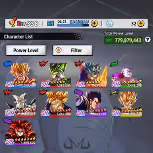 D805-IOS-Android-Vip Account-780 Millions Power-9 ULTRA-65 Legend-Vip Zenkai-Vip Equipment-Many Good Team Ready PVP - Image 2