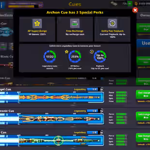 8 BILLION COINS ACCOUNT | Level 355 | 17 Legendary Cues | 3 Special Cues MAX | CCP 65 | 40+ Event Rings | Fresh Account - Image 4