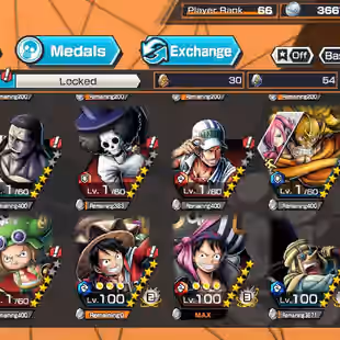 BR610-IOS-Android-Hyber 50-5 Ex(Gear 5 v2-Kizaru-Garp-Roger v2-Kaido-Akainu-Shank v4-Shank v3-Shank-Yamato)-Vip Medal - Image 70