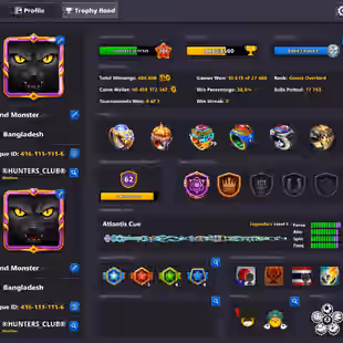 60 BILLION COINS ACCOUNT | Level 384 | VIP Black Diamond | 6.4K Cash | Massive Cues Collection | Fresh Account - Image 1