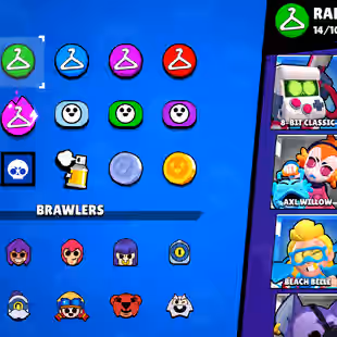 🔥[ 60X BRAWLERS - 7X MAX BRAWLERS ] 🔥 TROPHY: 18000 || 40X CUTE AND SOME RAREST SKINS || FAST DELIVERY - Image 13