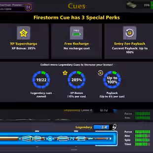 11B COINS ACCOUNT | Level 355 | CCP 74 | 10 Special Cues MAX | 19 Legendary Cues | Rings, Emotes & Cues | Fresh Account - Image 5
