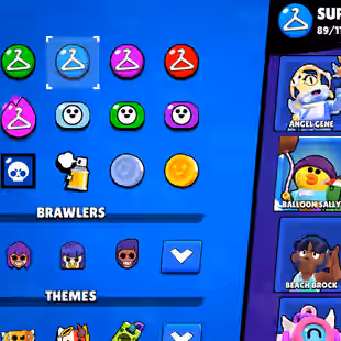 🔥[ 62X MAX BRAWLER - 39X HYPERCHARGED ] 🔥 TROPHY : 760000 || 91X BRAWLER UNLOCK || 268X SKIKS || MANY UNIQE AND RARE - Image 6