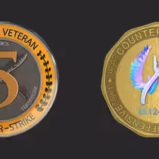 CS2 4 MEDALS 10 Year Veteran | 5 Year Veteran | Global Offensive Badge | Loyalty Badge In... ! MKG03781 - Image 2