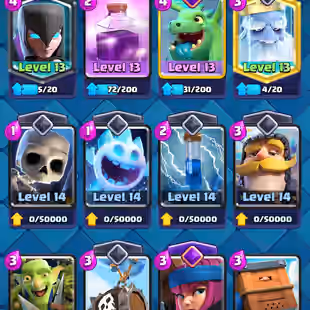 ❗[ 44X MAX CARDS - 13X EVULOSION ]❗ 7X ELITE CARDS || TROPHY: 11500 || KT: 15 || 68X EMOTES || LEVEL 54 - Image 8
