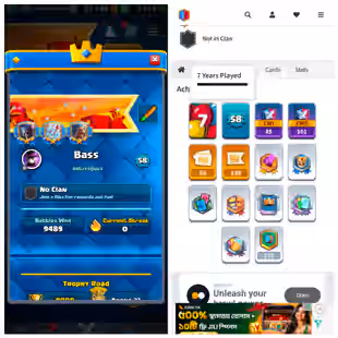 || XP 58 || EVO 9 ELITE 15 MAX 65 || EMOTE 59 EXCLUSIVE EMOTE 28 || TS 7 || 5200 GEMS || NC FREE - Image 1