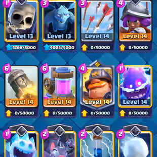 ❗[ 47X CARD MAX - 15X EVULOSION - 9X ELITE ]❗ TROPHY: 11500 || EMOTE : 79 || 8 YEARS PLAYED BADGE || LEVEL 55 - Image 8