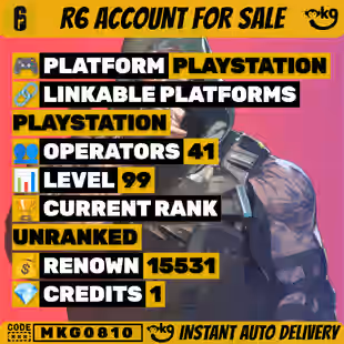 PLAYSTATION LinkableLEVEL 99 | 15 | 531 Renown | Ranked Ready | BlackIce: 3 | PLAYSTATION| 4175 Operat... ! MKG0810