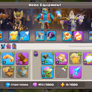 !!READY TO GO TH18/ 26X SKINS!! SB-MAX!MM-MAX!FB-MAX!EB-MAX!! HERO-100-100-90-75-50!! 251-XP!! NC-YES!! FULL ITEMS!! - Image 7