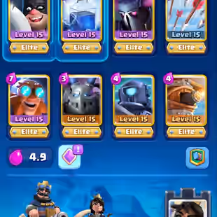 🔥KT15 XP60🔥 | 102 MAX 22 ELITE | 11 EVOLOTION | 101 EMOTE | 10465 TROPHY | 5 TOWER SKIN | 1108 GEMS | INSTANT DELIVERY - Image 6