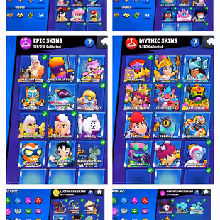 💥TROPHY 85875 💥BRAWLER 91 [] MAXED 91 [] HYPER 30 [] SKINS- 292 [] GEMS 78 S1 - Image 6
