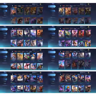 MOONTON | ✨LV 128 - WR 54 PERCENT✨ EPIC RECALL FIRE CROWN | CC PHARSA - CHAMPION LANCELOT | HERO 116 | SKIN 254 | BP 11K - Image 4