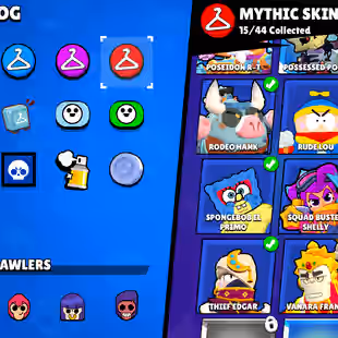 |BLUE / RED KING FRANK| MATCHERINO PIN| 2 PRESTIGE|METEORIC FAME| 92600 CUPS | 94 BRAWLERS |364 SKINS - Image 30