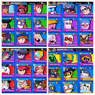 💥TROPHY 85875 💥BRAWLER 91 [] MAXED 91 [] HYPER 30 [] SKINS- 292 [] GEMS 78 S1 - Image 7