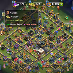 🔥TH 17 READY FOR 18 FULL MAX INSTANT🔥65800 GEMS-XP 262-FULL MAGIC ITEM-5 EQUIPMENT MAX-NC YES-FULL WALS DEFENSE MAX - Image 1