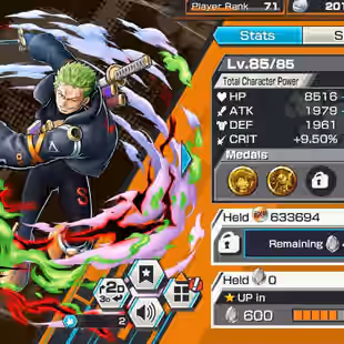 BR597-IOS-Android-Hyber 55-8 Ex(Gear 5-Zoro-Lucci-Roger Skins-Yamato Ace-Akainu-Shank)-Vip Medal-Support 162-647 Frag - Image 28