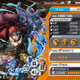 BR610-IOS-Android-Hyber 50-5 Ex(Gear 5 v2-Kizaru-Garp-Roger v2-Kaido-Akainu-Shank v4-Shank v3-Shank-Yamato)-Vip Medal - Image 50