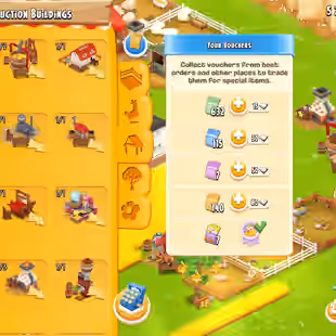 💥 LEVEL 80 💥 DIAMONDS 600 [] BARN 4000 [] SILO 1000 [] SO MANY VOUCHERS [] COINS 4 MILLION  [] MAINLAND UNLOCKED - Image 6